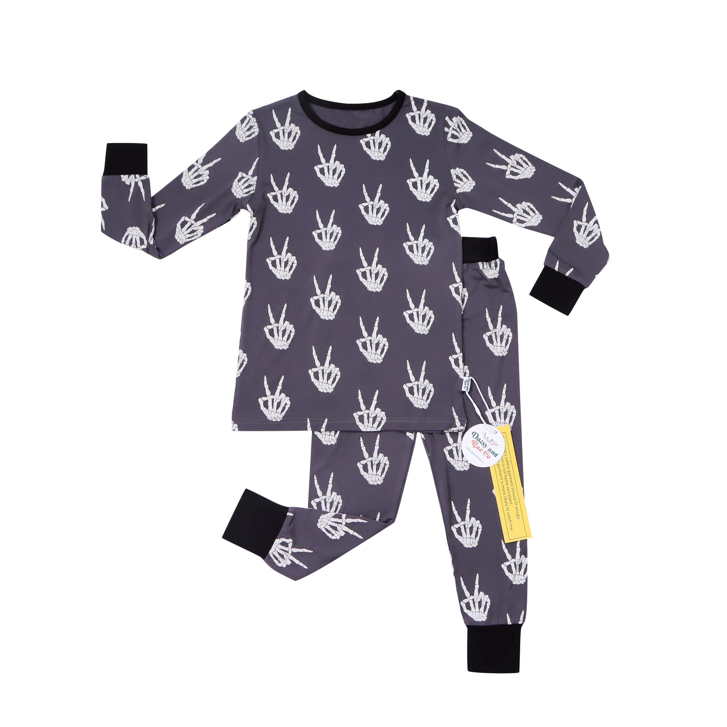 Skelly Hands 2-piece Pajamas