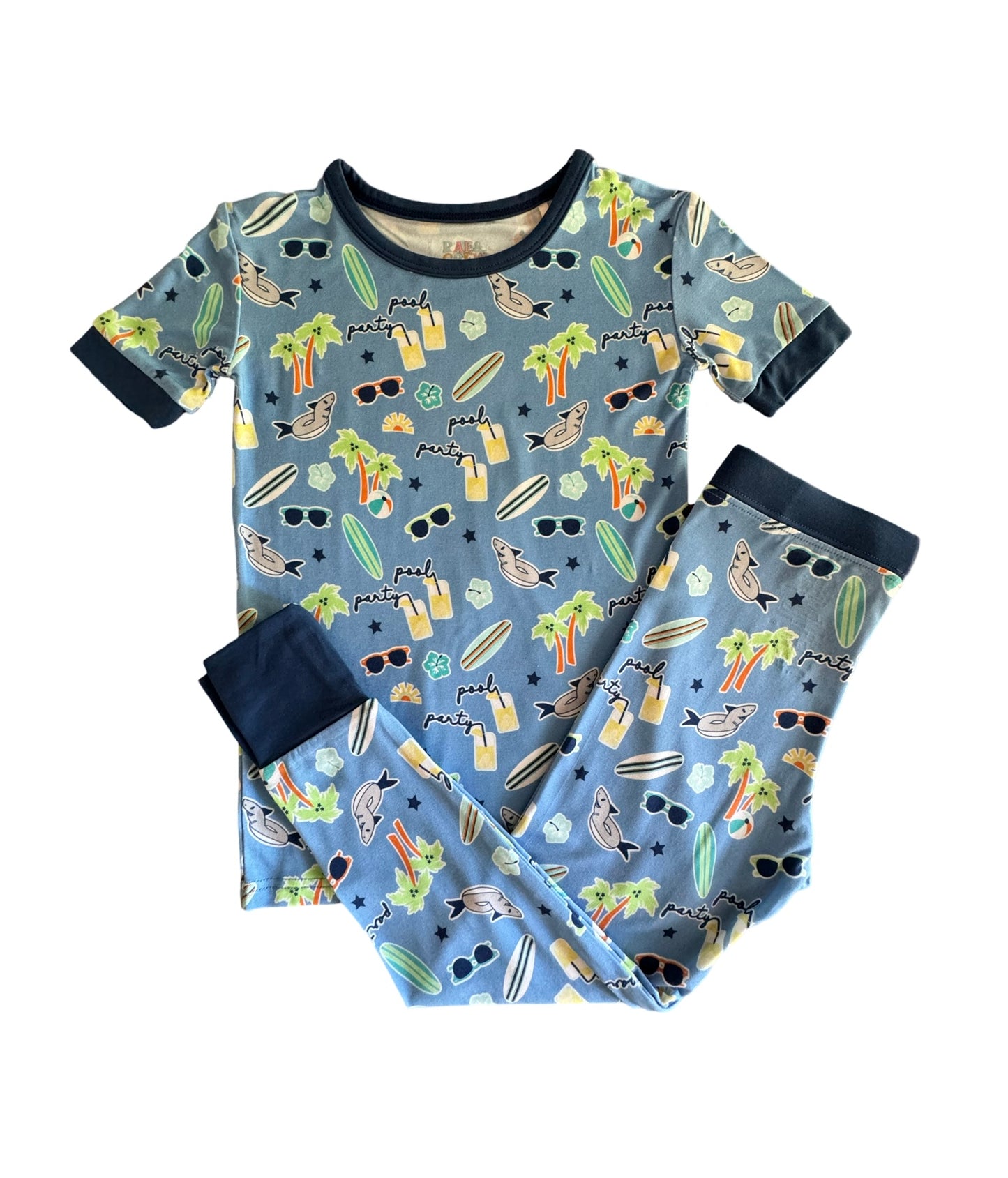 Blue Pool Party 2-piece PJ's