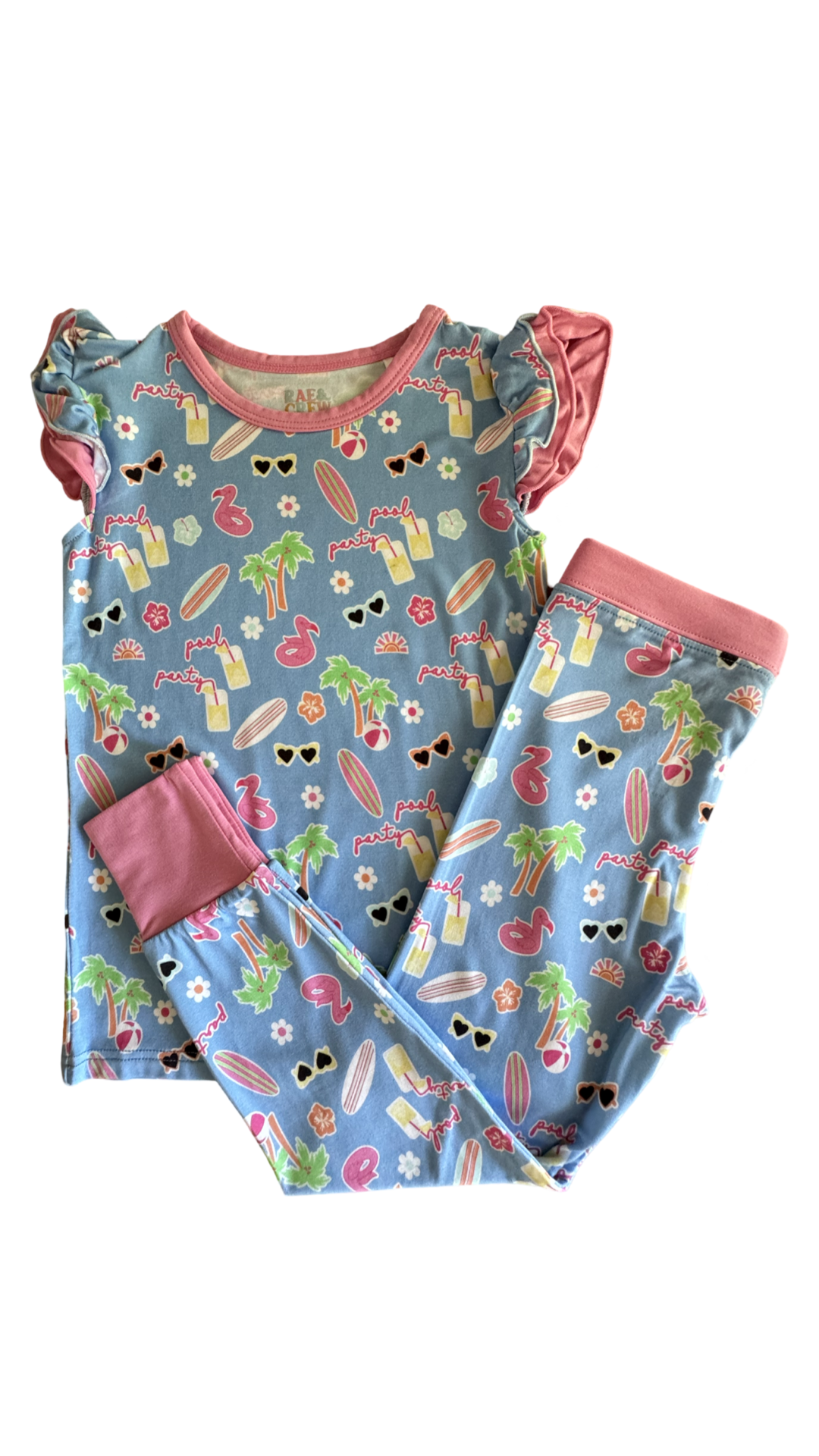 Pink Pool Party 2-piece PJ's