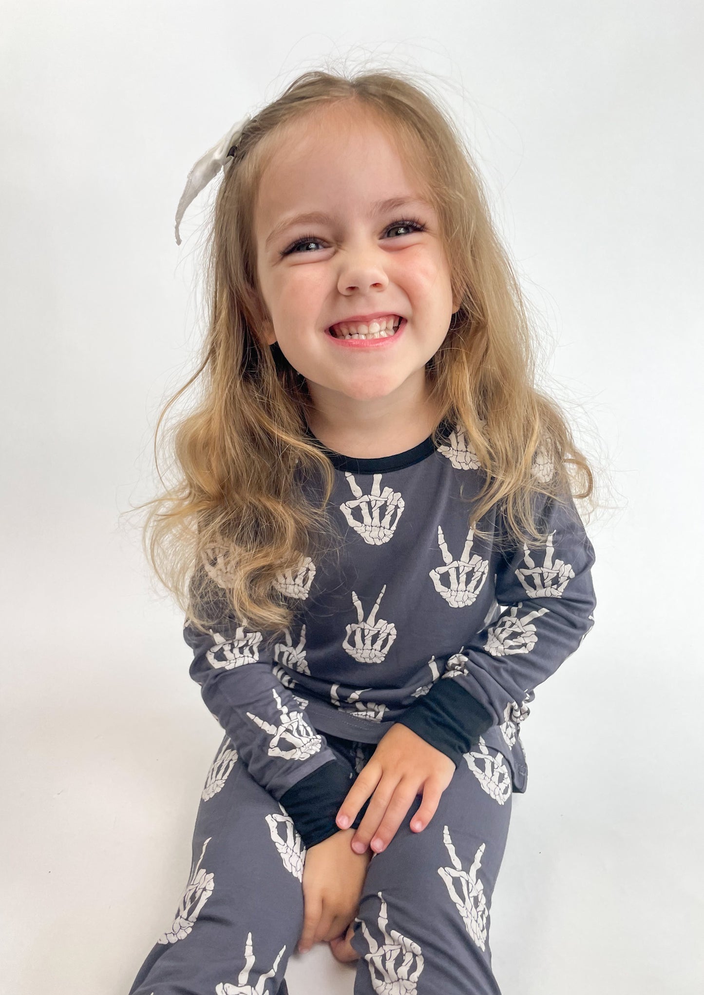 Skelly Hands 2-piece Pajamas