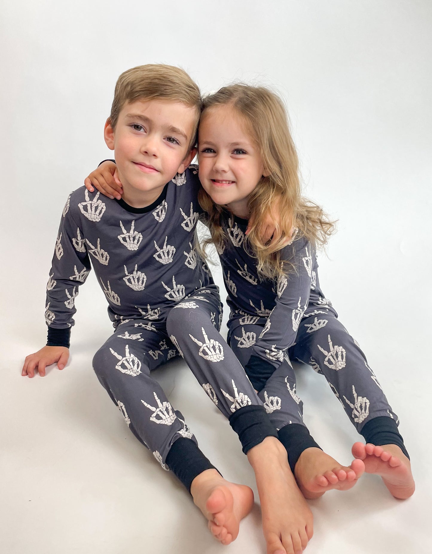 Skelly Hands 2-piece Pajamas