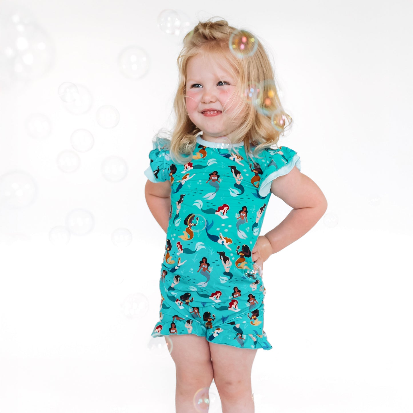 Sea Sisters Ruffle Shorts Set