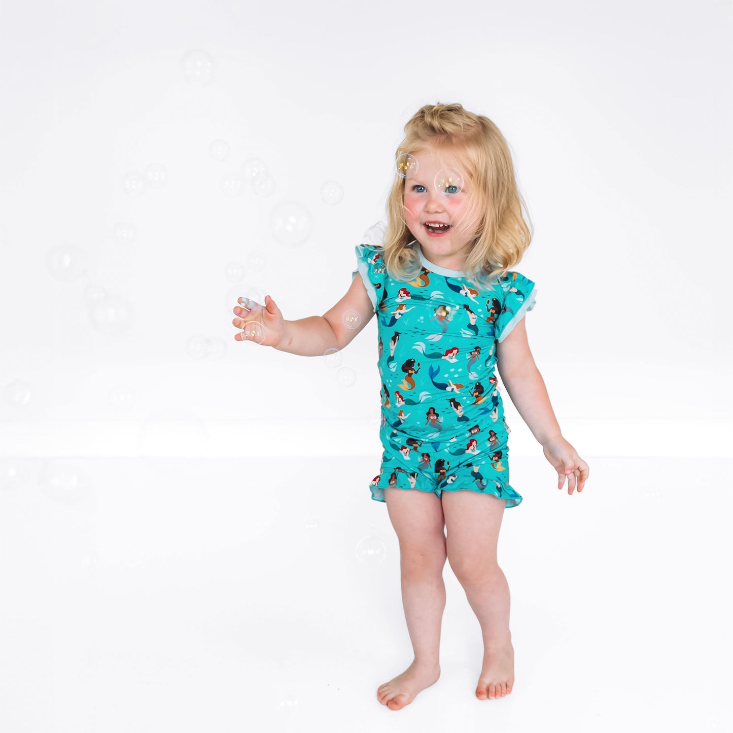 Sea Sisters Ruffle Shorts Set