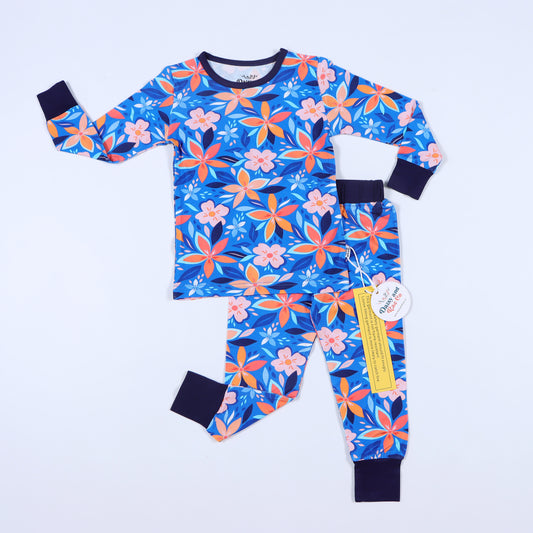 Hawaiian Blooms 2-piece Pajamas