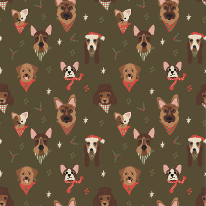 Santa Paws (Green) 2-piece PJ's